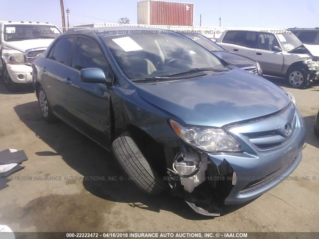 5YFBU4EE9DP218054 - 2013 TOYOTA COROLLA S/LE BLUE photo 1