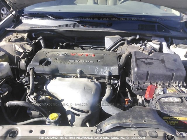 4T1BE32K16U132515 - 2006 TOYOTA CAMRY LE/XLE/SE ოქროსფერი ფოტო 10