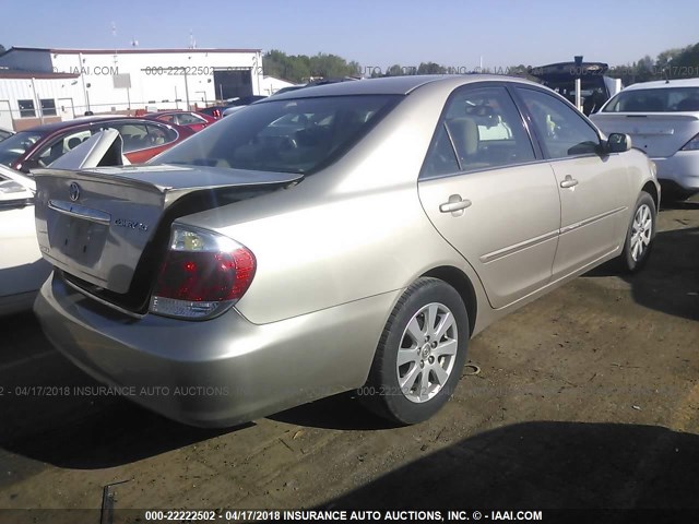 4T1BE32K16U132515 - 2006 TOYOTA CAMRY LE/XLE/SE ოქროსფერი ფოტო 4