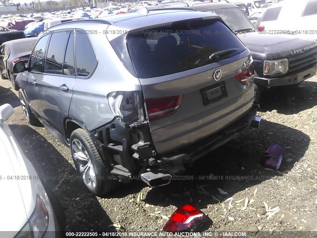 5UXKR2C51E0H33071 - 2014 BMW X5 SDRIVE35I GRAY photo 3