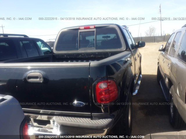 1FTRW08L43KC12199 - 2003 FORD F150 SUPERCREW BLACK photo 4