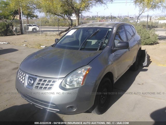 JN8AS58T39W058208 - 2009 NISSAN ROGUE S/SL GRAY photo 2