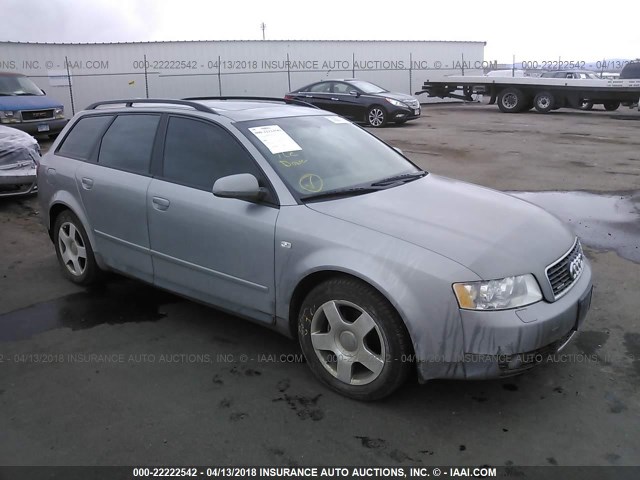 WAUVC68E24A043042 - 2004 AUDI A4 1.8T AVANT QUATTRO SILVER photo 1