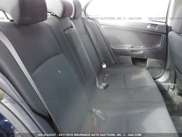 JA32U8FW4DU001611 - 2013 MITSUBISHI LANCER GT BLUE photo 8