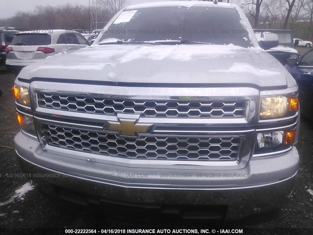 1GCRCREC5EZ116822 - 2014 CHEVROLET SILVERADO C1500 LT SILVER photo 6