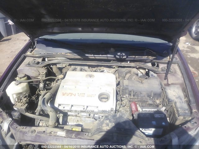 4T1BF32K25U109644 - 2005 TOYOTA CAMRY LE/XLE/SE 红色 照片 10