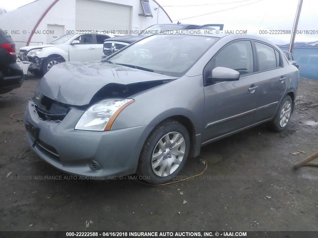 3N1AB6AP1BL663549 - 2011 NISSAN SENTRA 2.0/2.0S/SR/2.0SL Light Blue photo 2