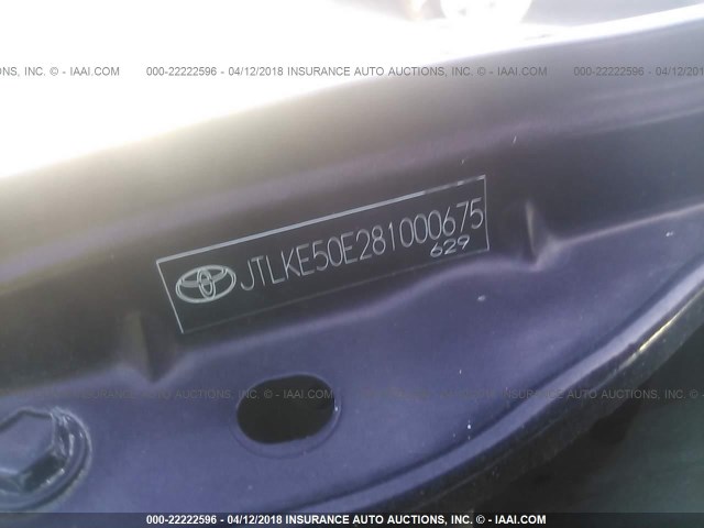 JTLKE50E281000675 - 2008 TOYOTA SCION XB PURPLE photo 9