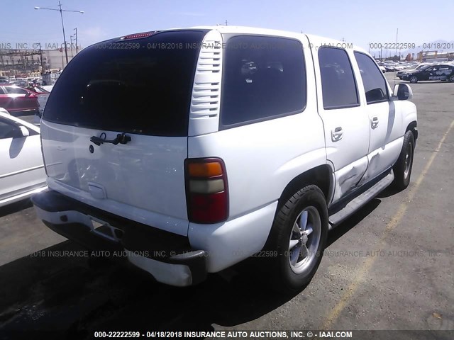 1GNEC13T33R130693 - 2003 CHEVROLET TAHOE C1500 WHITE photo 4