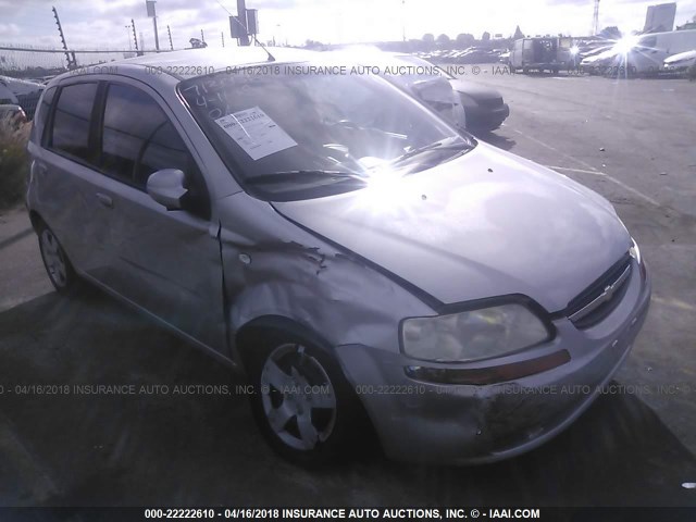 KL1TD66656B671717 - 2006 CHEVROLET AVEO LS SILVER photo 1