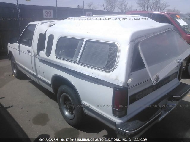 1GCCS14R2P8146207 - 1993 CHEVROLET S TRUCK S10 WHITE photo 3