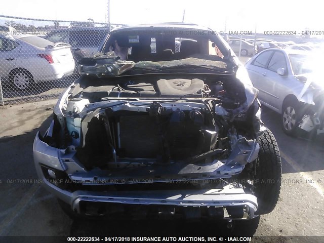 3TMCZ5AN5HM085940 - 2017 TOYOTA TACOMA DBL CAB/SR/TRDSPT/OR/PRO ნაცრისფერი ფოტო 6