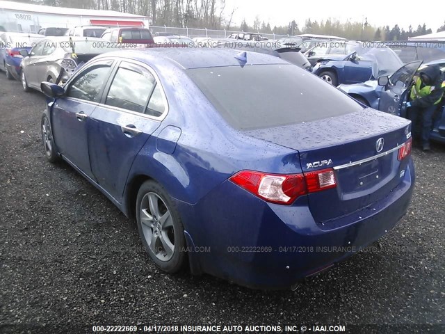 JH4CU2F61CC012216 - 2012 ACURA TSX TECH BLUE photo 3