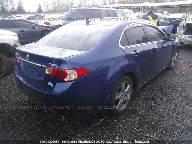 JH4CU2F61CC012216 - 2012 ACURA TSX TECH BLUE photo 4