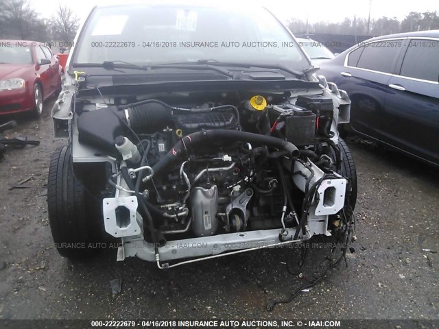 2C4RDGBG2FR647884 - 2015 DODGE GRAND CARAVAN SE WHITE photo 6