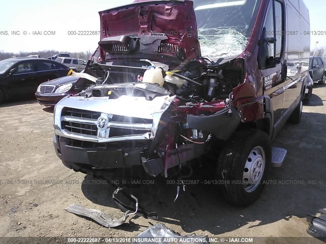 3C6TRVPG2GE104291 - 2016 RAM PROMASTER 2500 2500 HIGH MAROON photo 6