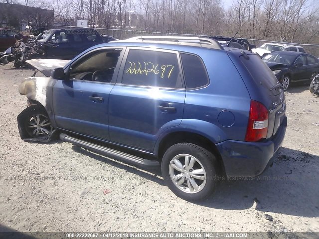 KM8JM12B49U990147 - 2009 HYUNDAI TUCSON GLS BLUE photo 3