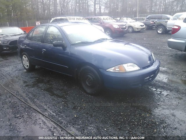 1G1JF524227244929 - 2002 CHEVROLET CAVALIER LS BLUE photo 1