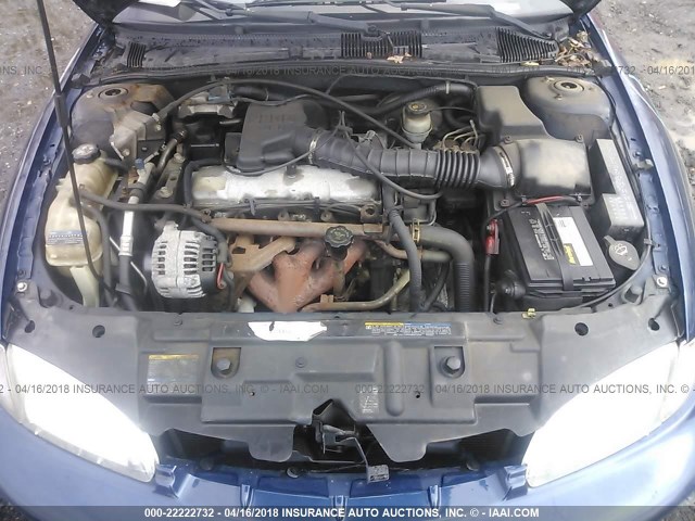 1G1JF524227244929 - 2002 CHEVROLET CAVALIER LS BLUE photo 10