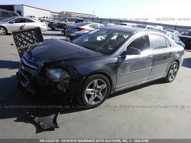 1G1ZC5EB4A4124507 - 2010 CHEVROLET MALIBU 1LT 灰色 照片 2