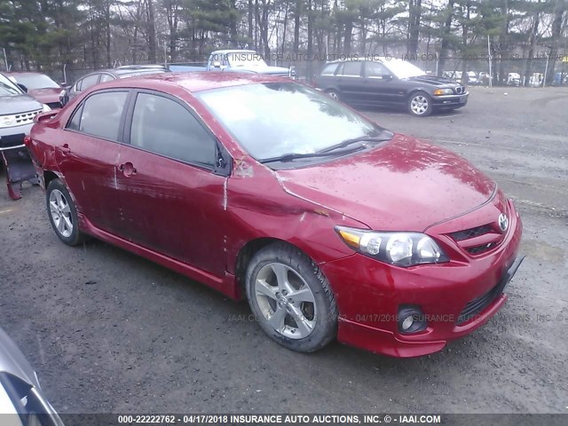 5YFBU4EE2DP189190 - 2013 TOYOTA COROLLA S/LE RED photo 1