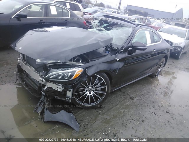 WDDWJ4KB8JF683759 - 2018 MERCEDES-BENZ C 300 4MATIC BLACK photo 2