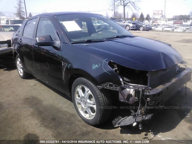 1FAHP35N78W211974 - 2008 FORD FOCUS SE/SEL/SES BLACK photo 1