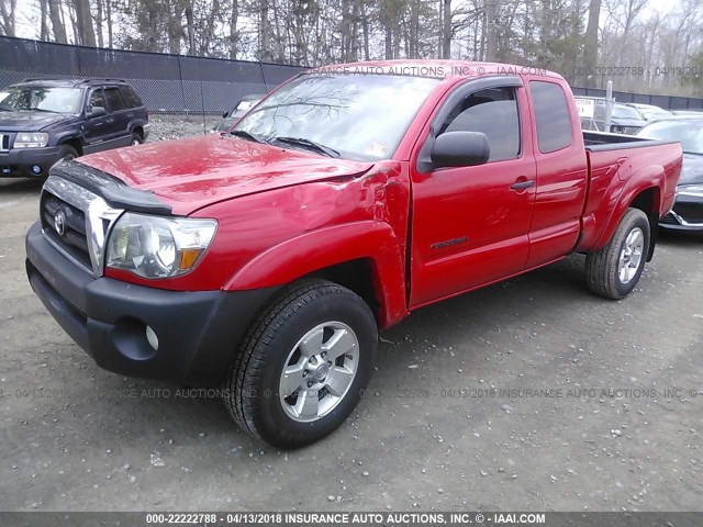 5TEUU42N86Z247507 - 2006 TOYOTA TACOMA ACCESS CAB RED photo 2