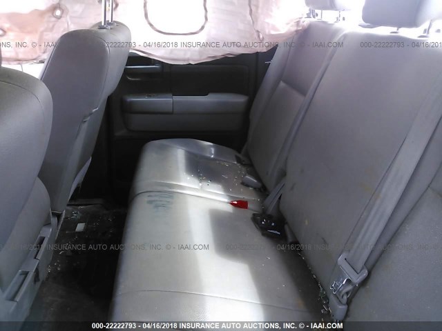 5TFRY5F13AX075376 - 2010 TOYOTA TUNDRA DOUBLE CAB SR5 GRAY photo 8