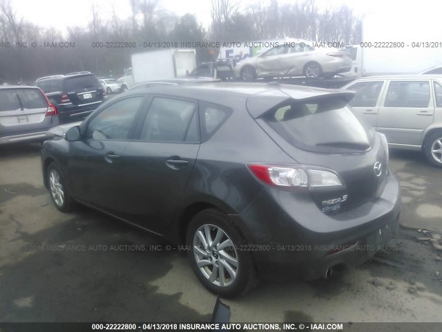 JM1BL1MP1D1796769 - 2013 MAZDA 3 I GRAY photo 3