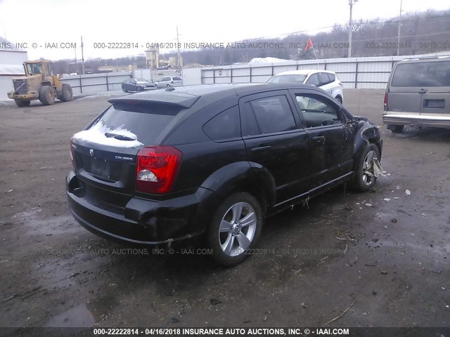 1B3CB3HA1AD566542 - 2010 DODGE CALIBER MAINSTREET BLACK photo 4