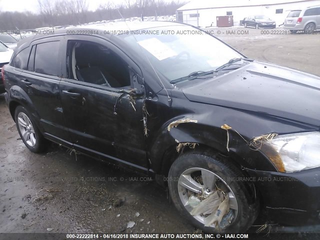 1B3CB3HA1AD566542 - 2010 DODGE CALIBER MAINSTREET BLACK photo 6