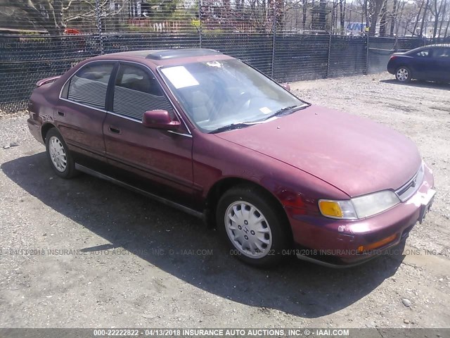 1HGCD5665VA257586 - 1997 HONDA ACCORD EX/EX-R BURGUNDY photo 1