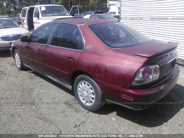 1HGCD5665VA257586 - 1997 HONDA ACCORD EX/EX-R BURGUNDY photo 3