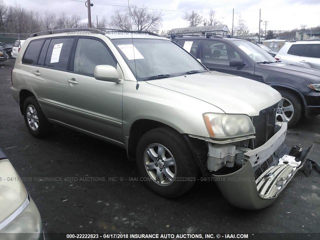 JTEHF21A230141544 - 2003 TOYOTA HIGHLANDER LIMITED BEIGE photo 1