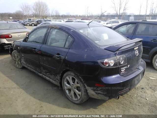 JM1BK323181151088 - 2008 MAZDA 3 S BLUE photo 3