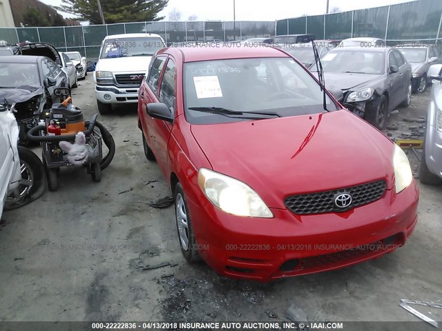 2T1KR32E83C001125 - 2003 TOYOTA COROLLA MATRIX XR RED photo 1