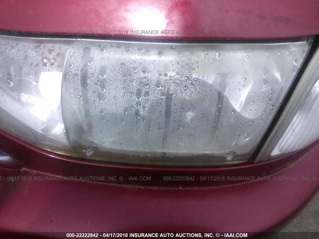 4N2XN11TXYD804421 - 2000 NISSAN QUEST SE/GLE/GXE RED photo 6