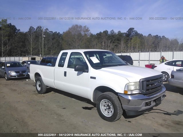 1FTNX20L64EB87311 - 2004 FORD F250 SUPER DUTY WHITE photo 1