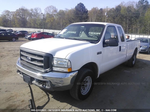 1FTNX20L64EB87311 - 2004 FORD F250 SUPER DUTY WHITE photo 2