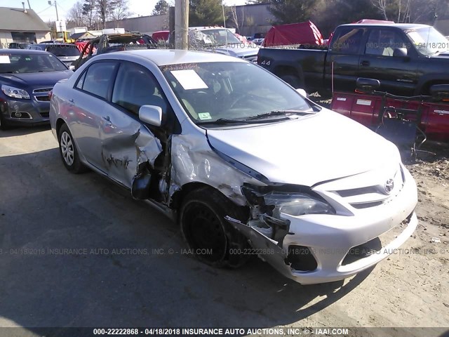 2T1BU4EE4BC573808 - 2011 TOYOTA COROLLA S/LE SILVER photo 1