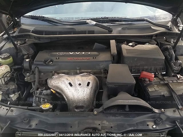 4T1BE46K58U782984 - 2008 TOYOTA CAMRY CE/LE/XLE/SE BLACK photo 10