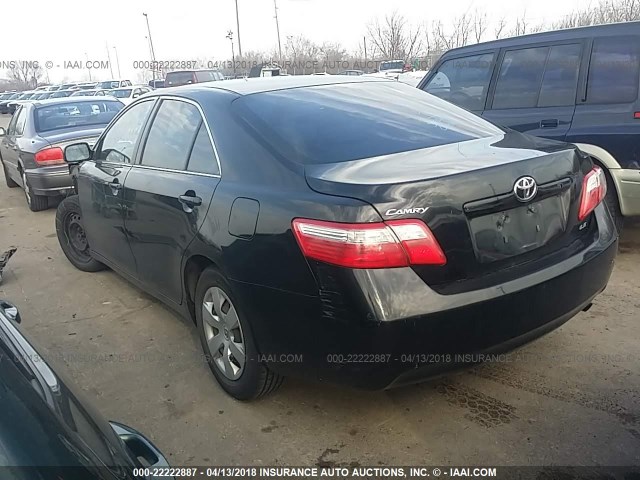 4T1BE46K58U782984 - 2008 TOYOTA CAMRY CE/LE/XLE/SE BLACK photo 3