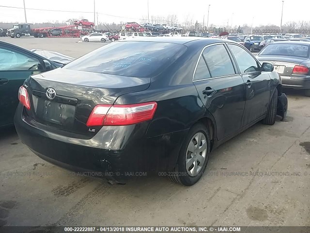 4T1BE46K58U782984 - 2008 TOYOTA CAMRY CE/LE/XLE/SE BLACK photo 4