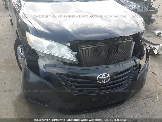 4T1BE46K58U782984 - 2008 TOYOTA CAMRY CE/LE/XLE/SE BLACK photo 6