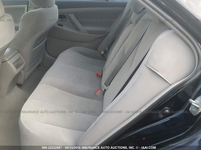 4T1BE46K58U782984 - 2008 TOYOTA CAMRY CE/LE/XLE/SE BLACK photo 8