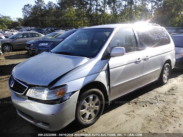 5FNRL18643B156576 - 2003 HONDA ODYSSEY EX SILVER photo 2