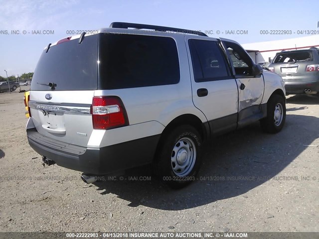 1FMJU1FT5HEA04751 - 2017 FORD EXPEDITION XL SILVER photo 4