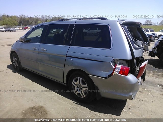 5FNRL38686B102178 - 2006 HONDA ODYSSEY EXL ვერცხლისფერი ფოტო 3