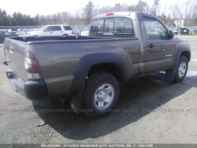 5TEPX42N79Z610646 - 2009 TOYOTA TACOMA BROWN photo 4